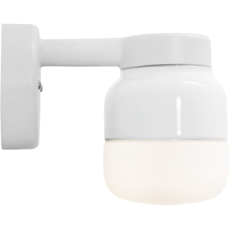 Ifö Electric Ohm væglampe, hvid/opal
