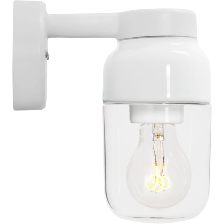 Ifö Electric Ohm væglampe, hvid/klar