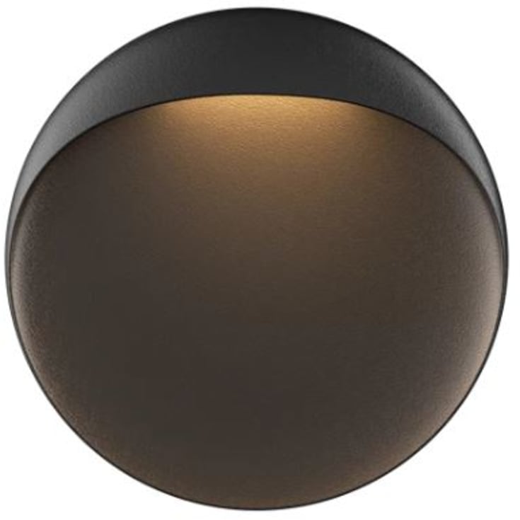 Louis Poulsen Flindt utelys vegg, 3000K, sort, Ø30 cm