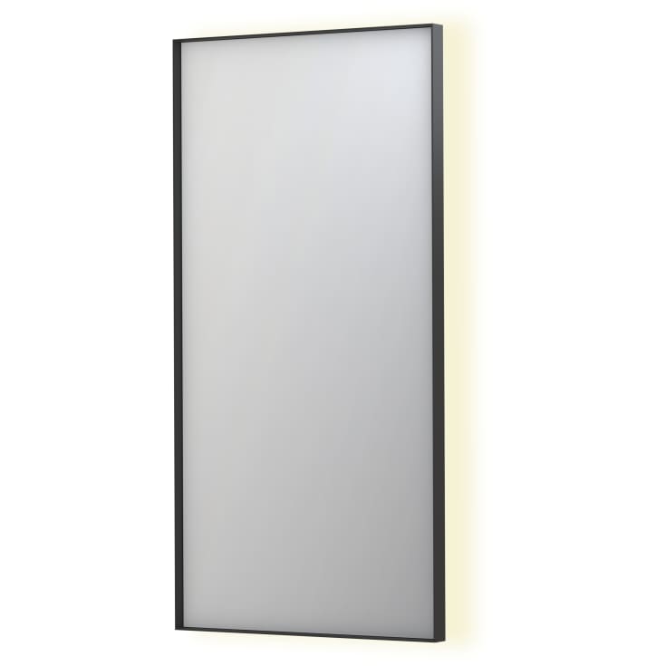 Sanibell INK SP32 LED spejl 50x100cm på matsort ramme