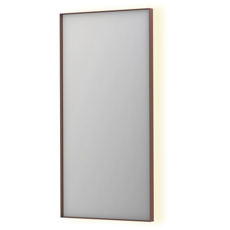 Sanibell Ink SP32 speil med lys, 50x100 cm, børstet kobber