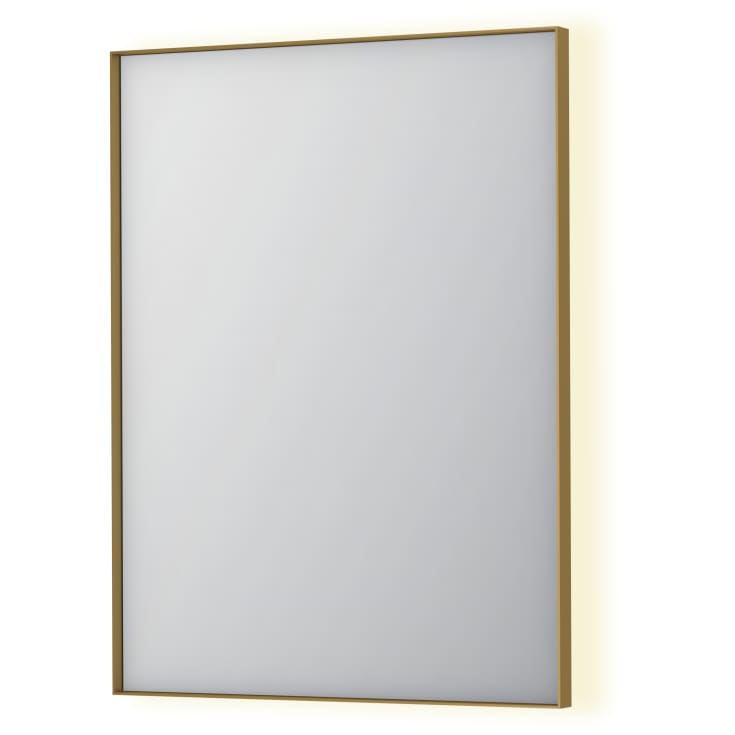 Sanibell INK SP32 LED spejl 60x80cm på børstet mat guld ramme