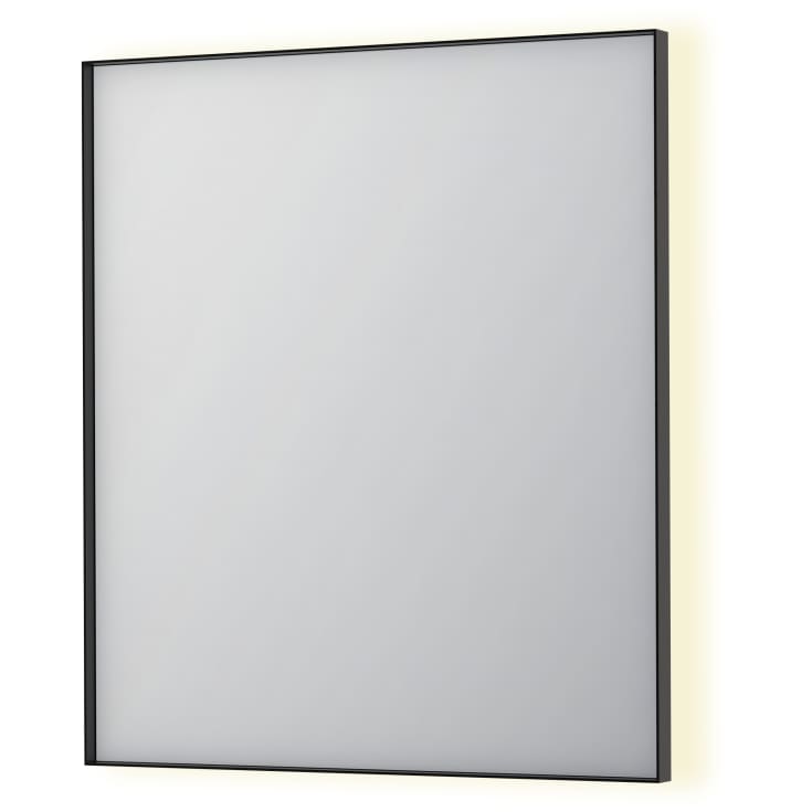 Sanibell INK SP32 LED spejl 70x80cm på børstet metal sort ramme