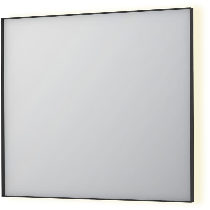 Sanibell Ink SP32 spegel med belysning, dimbar, 90x80 cm, matt svart