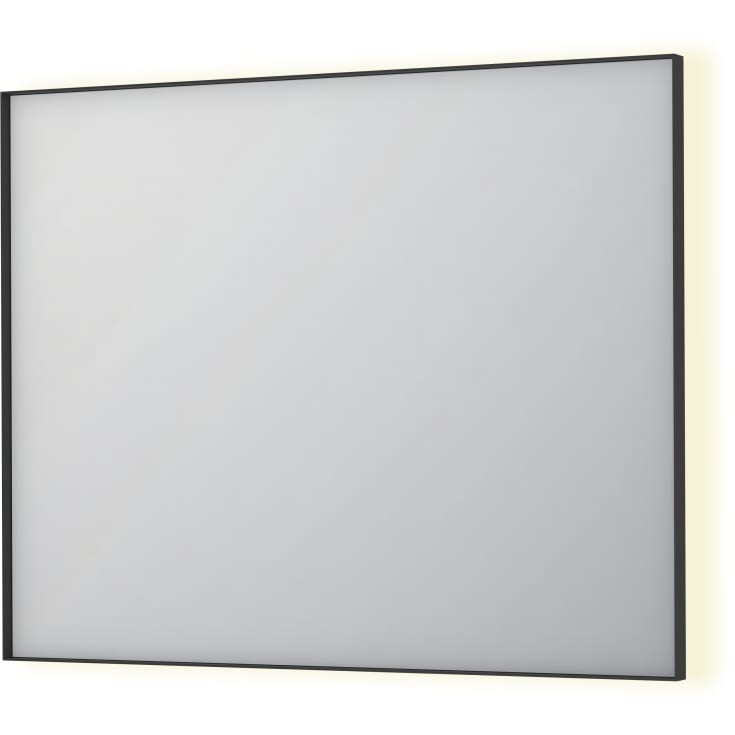 Sanibell INK SP32 LED spejl 100x80cm på matsort ramme