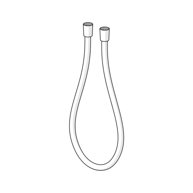 Oras duschslang, 1,5 meter, krom