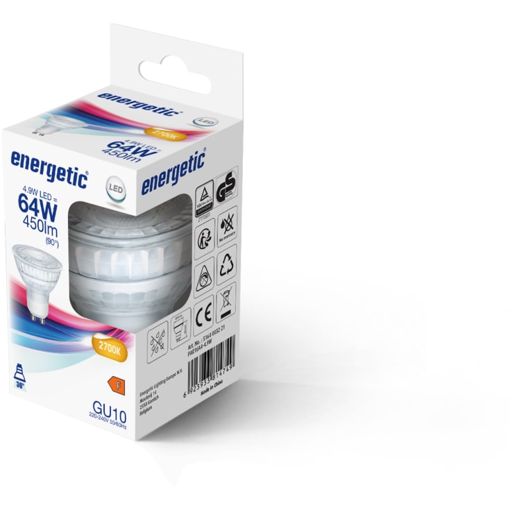 Nordlux GU10 spotlampa 4,9W, 2700K