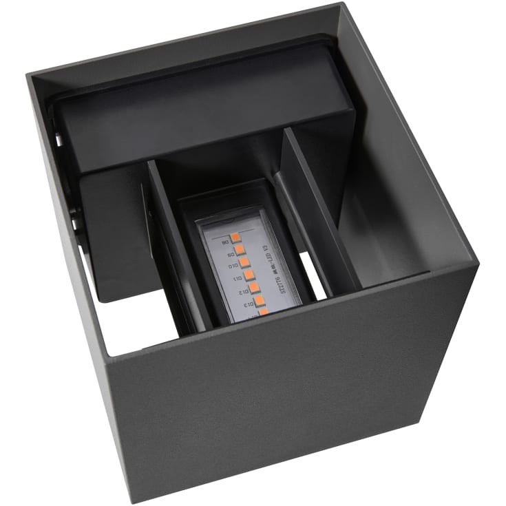 Nordlux Milda Kubi utelys vegg, antrasitt