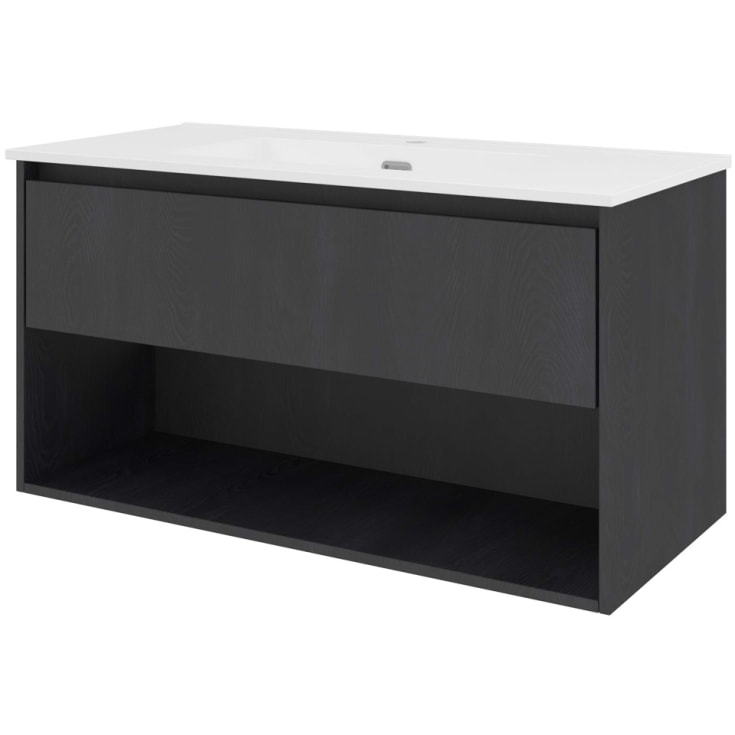 Sanibell Proline møbelpakke, 101x46 cm, sort eik