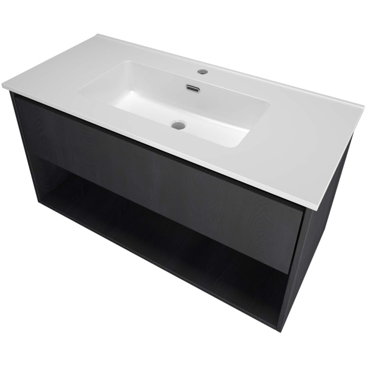 Sanibell Proline møbelpakke, 101x46 cm, sort eik