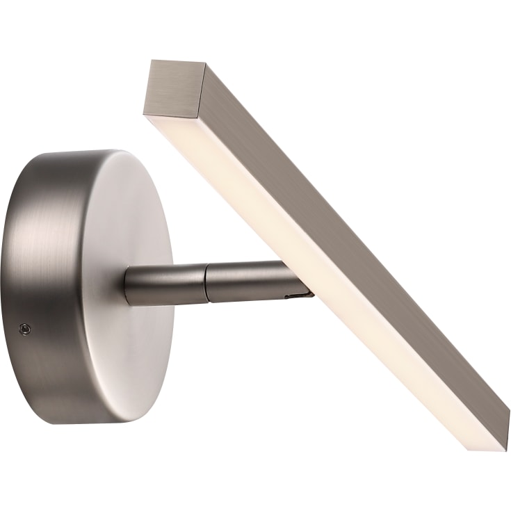 Nordlux IP S13 spegellampa, borstat stål, 40 cm