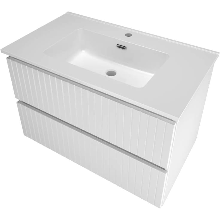 Sanibell Proline möbelpaket, 81x46 cm, vit högglans