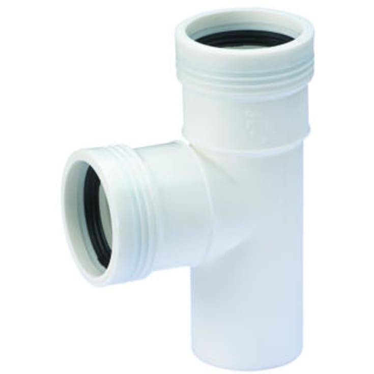 Wavin Wafix grenrør, 88,5°, Ø32 mm, plast, hvid