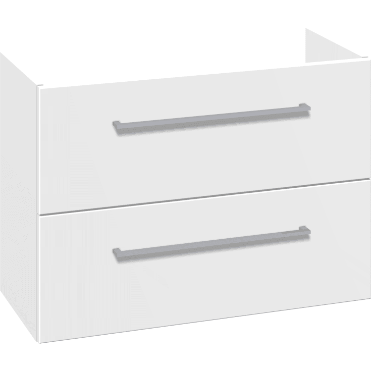 Dansani Mido underskab, 80x35 cm, mat hvid