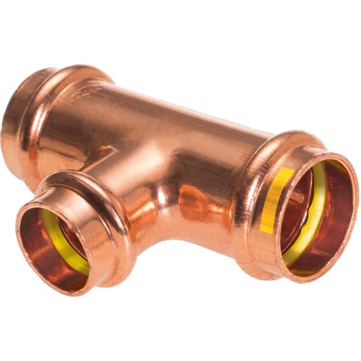 10 st >B< TRYCK GAS CU 22X15X22 TEE