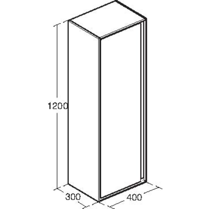 Ideal Standard Connect Air högskåp, 40x120 cm, vit