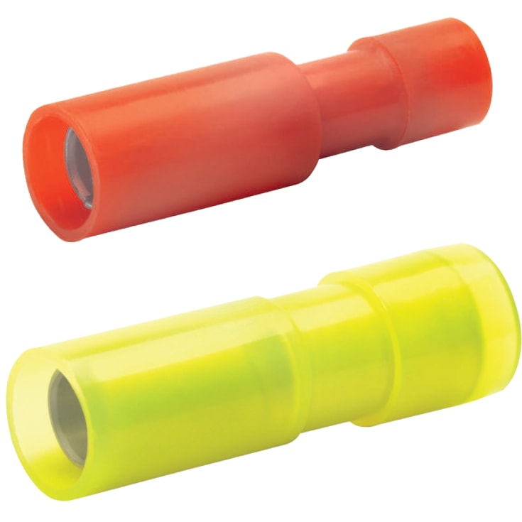 100 stk Rundstikmuffe Isoleret Ø5 mm, 4-6mm²