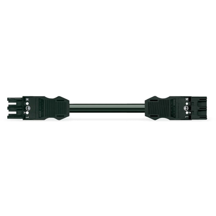 Mellomkabel Ca. Hun-Hann 3-polet 3M 3G2,5mm² svart, kode. EN