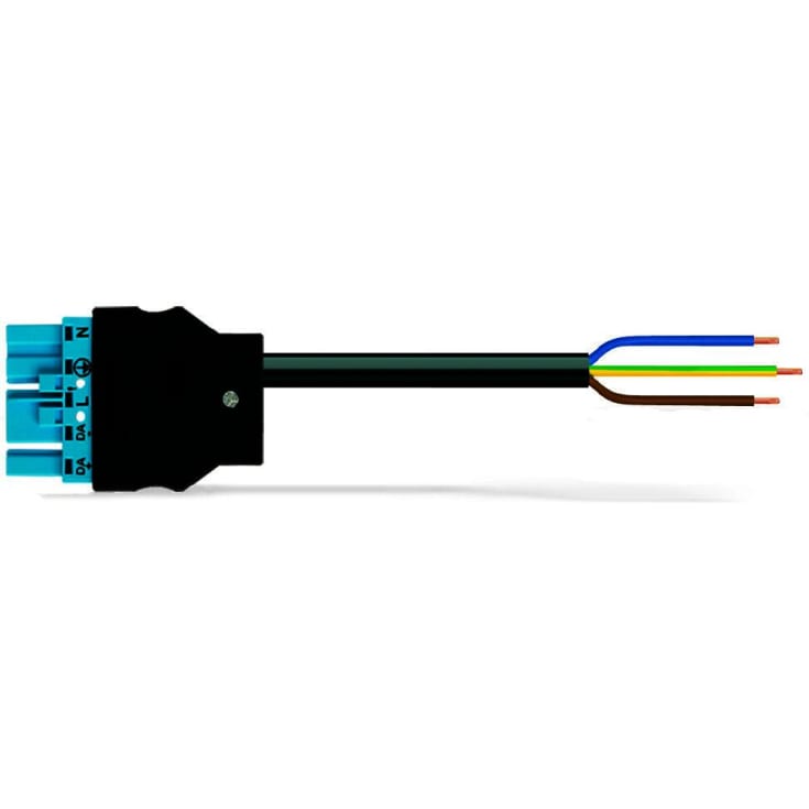 Tilslutningskabel Cca Han/fri 5-polet 5M 3G1,50mm² blå, kodn. I