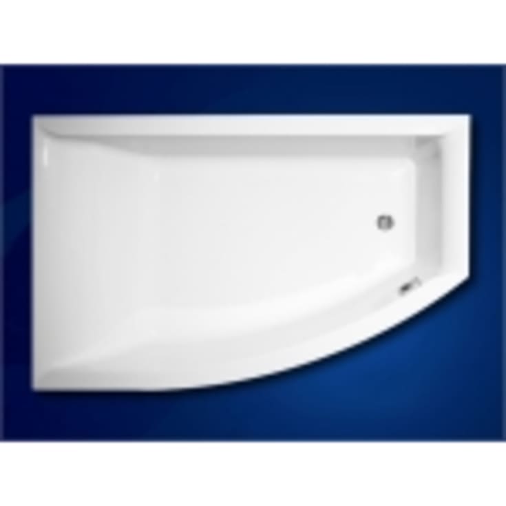 Royal Vigga C2 spabad, 160x105 cm, venstre, hvid