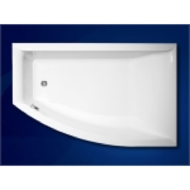 Royal Vigga badekar, 160x105 cm, højre, hvid