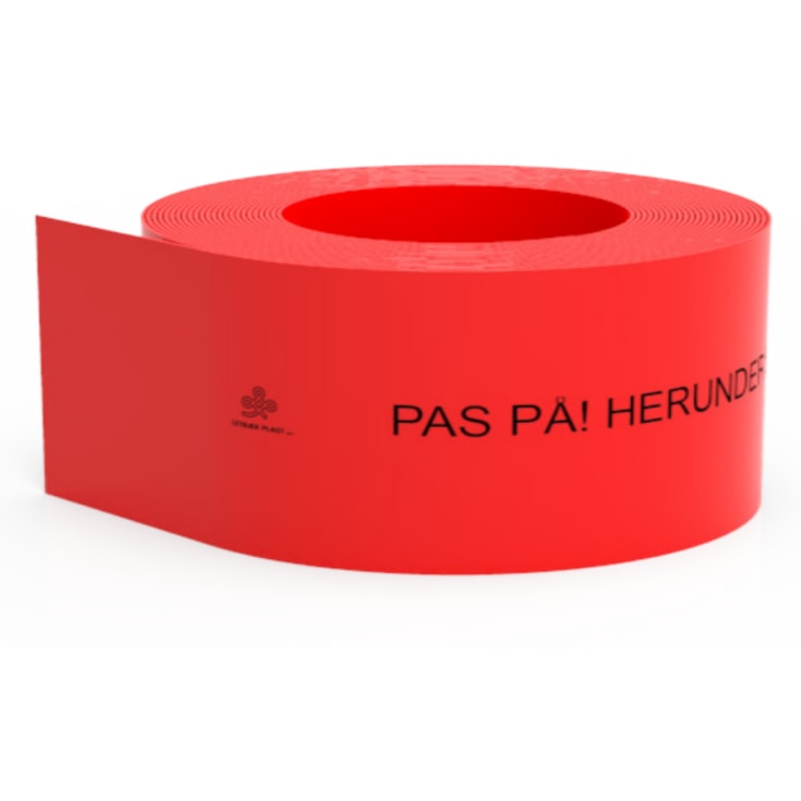 Kabeldækbånd 100x2,0 mm, rød, metervare