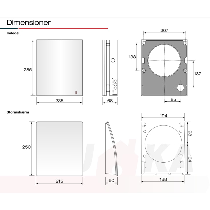 Alape Piccolo Novo håndvask, 55x32 cm, venstre, hvid