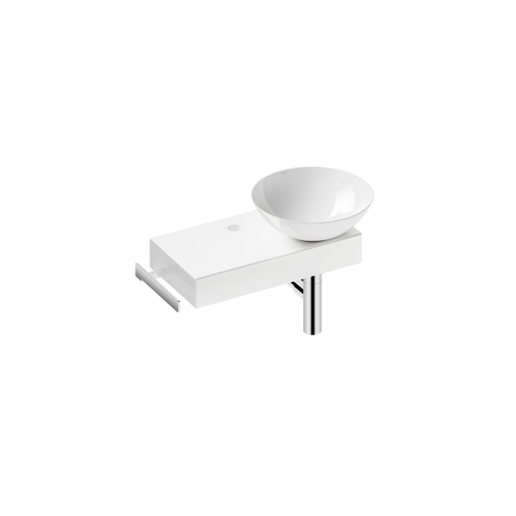Laufen Piccolo Novo servant, 55x32 cm, høyre, hvit