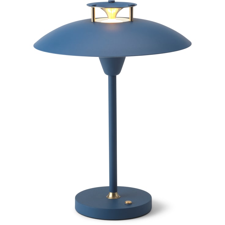 Halo Design Stepp 1-2-3 uppladdningsbar bordslampa, blå