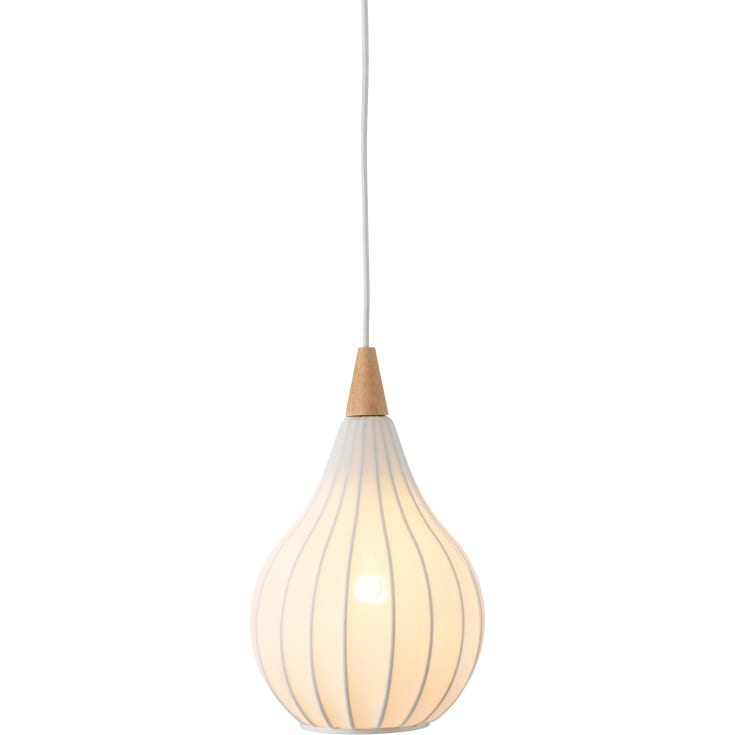 Halo Design Drops tekstilpendellampe Ø23 hvit