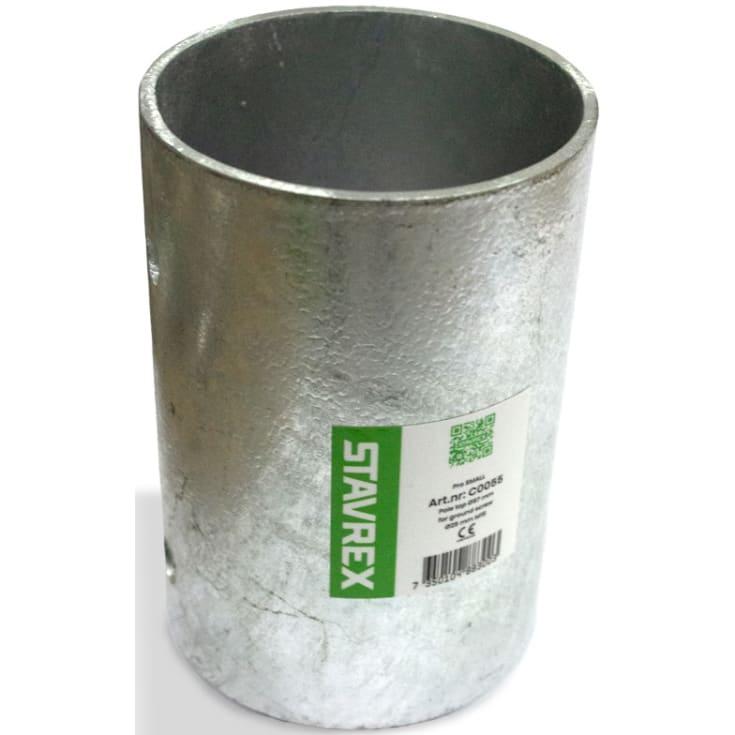 Stavrex Small M16 x 102 mm rund stolpefod, til jordskrue