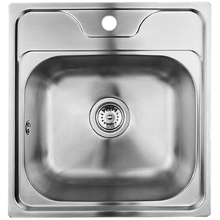 Secher Esbjerg 400 BK1 køkkenvask, 47x49,8 cm, rustfrit stål