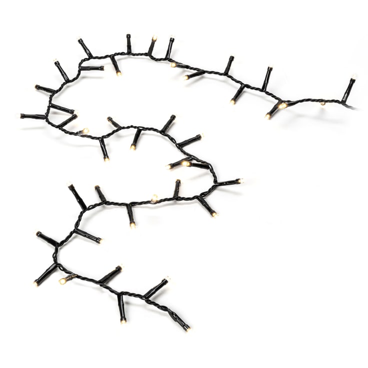 4 stk Konstsmide Cluster udendørs lyskæde, 2000 varm hvide lys, 43,98 meter