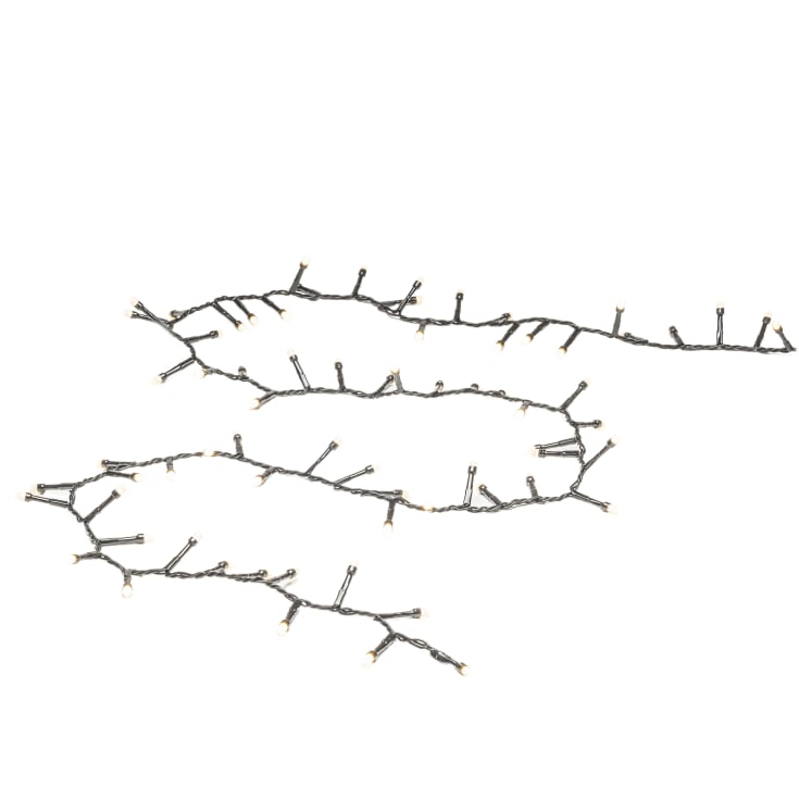 6 stk Konstsmide Cluster udendørs lyskæde, 400 varm hvide lys, 8,78 meter