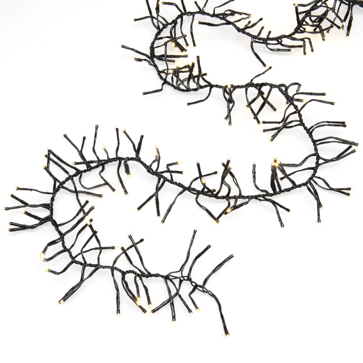 Konstsmide Cluster udendørs lyskæde, 768 varm hvide lys, 5,8 meter