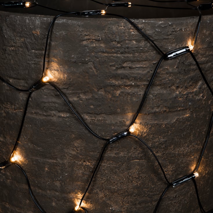 Konstsmide ljusnät utomhus, 160 varmvita ljus, 60 x 200 cm