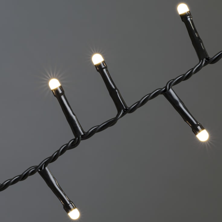 Konstsmide Cluster lyslenke utendørs, 600 varmhvite lys, 13,18 meter