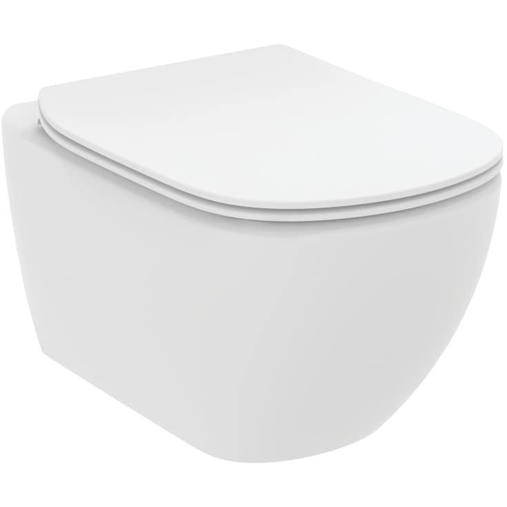 Ideal Standard Idealmood væghængt toilet, uden skyllekant, mat hvid