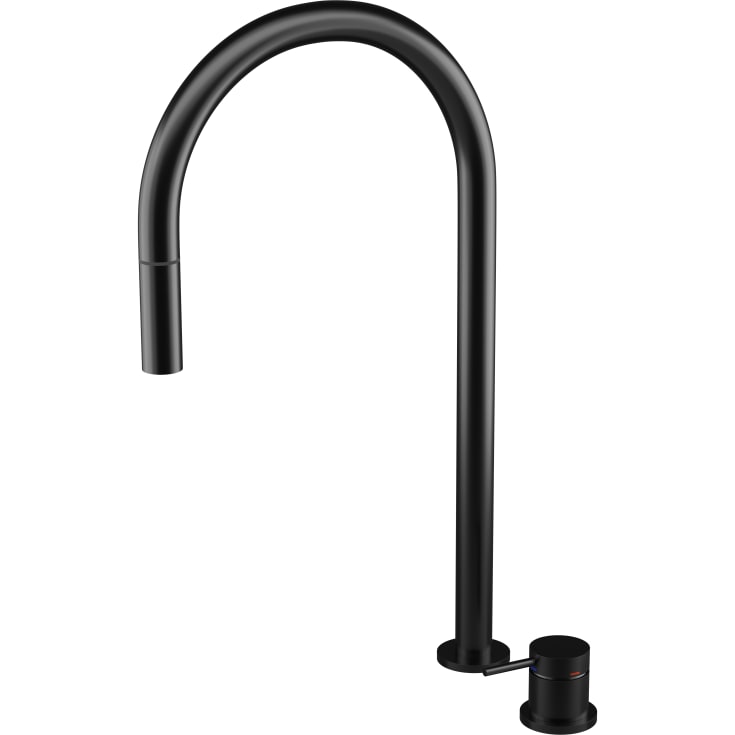 Scandtap Harmonized K2P kjøkkenarmatur, med uttrekkbar tut, børstet sort