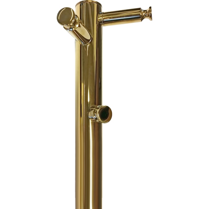 Kriss Uno håndklædetørrer, el, 148x3 cm, messing