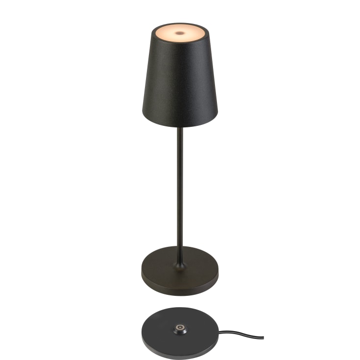 SLV Vinolina Two uppladningsbar bordslampa, svart