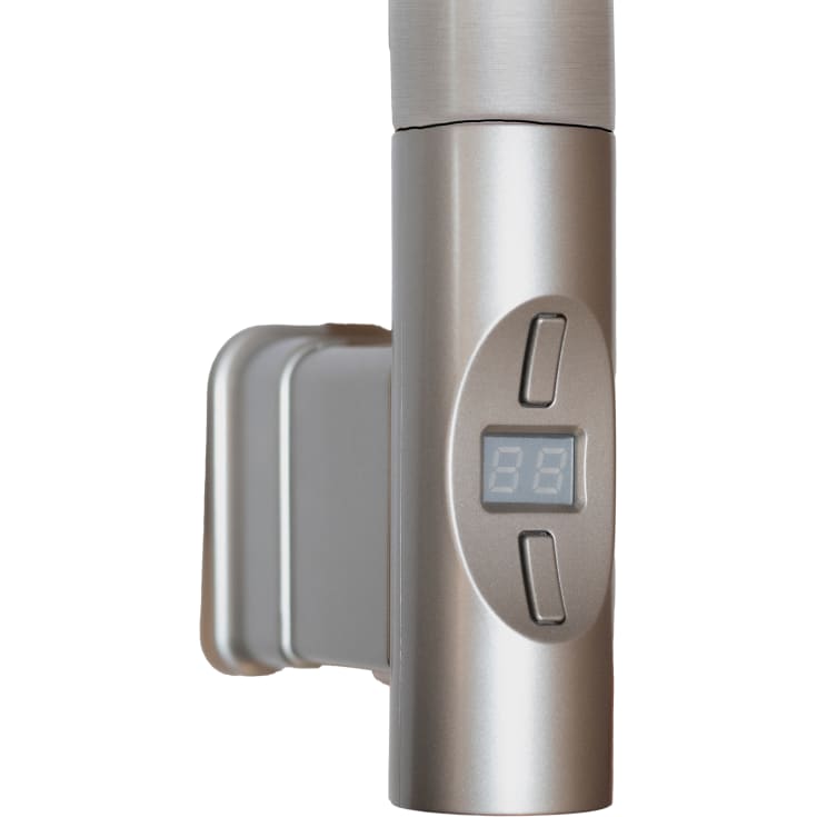 Nuvo 2 elektriskt värmeelement, ½", 300W, rund profil, stållook