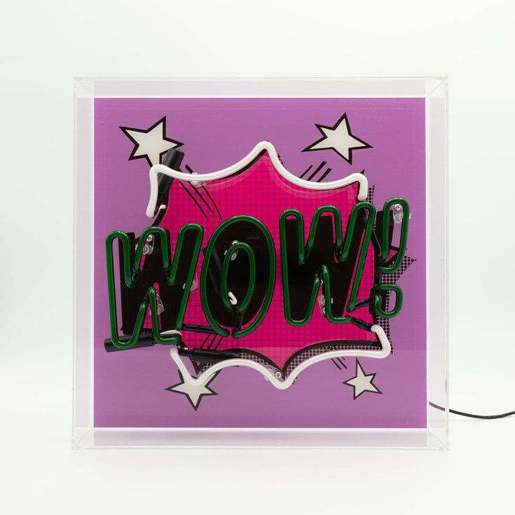 Locomocean Wow neonskylt