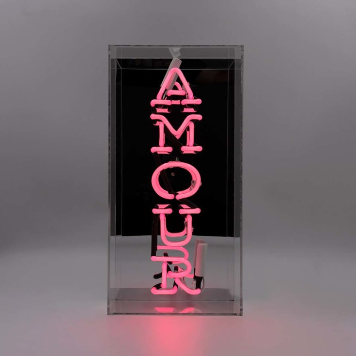 Locomocean Amour neonskylt, klar