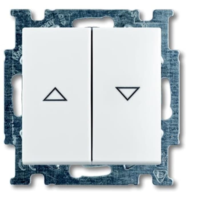 10 stk Basic55 Jalousitryk blank hvid