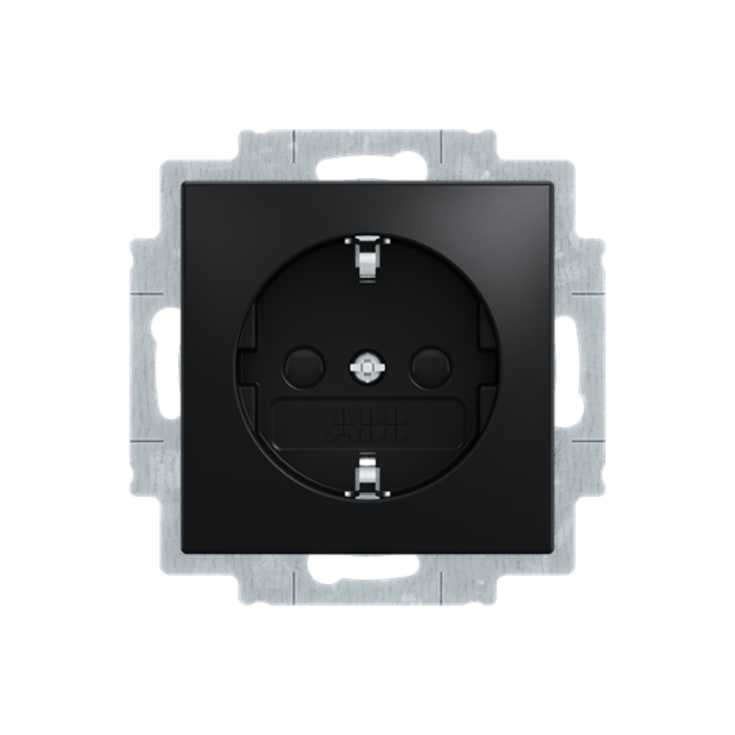 10 st Basic55 Sockel Schuko mattsvart 20 B-A0345777