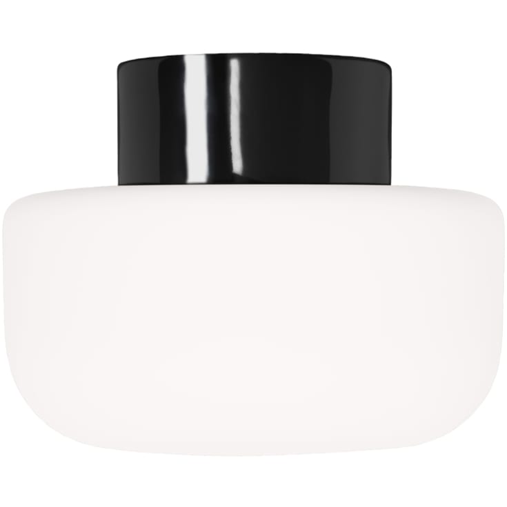 Ifö Electric Solenne loft-/væglampe, sort, Ø21 cm