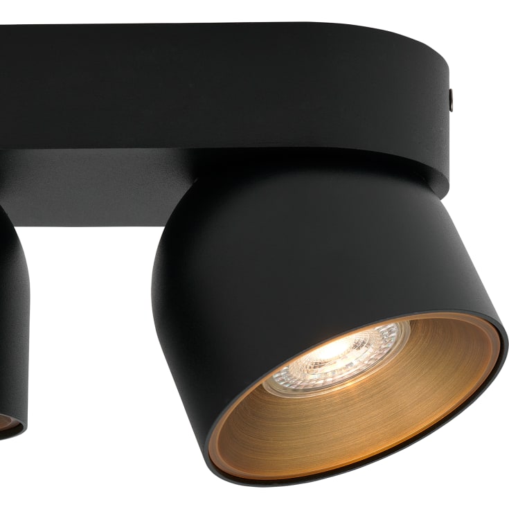 Nordlux Pitcher takspotlight, svart