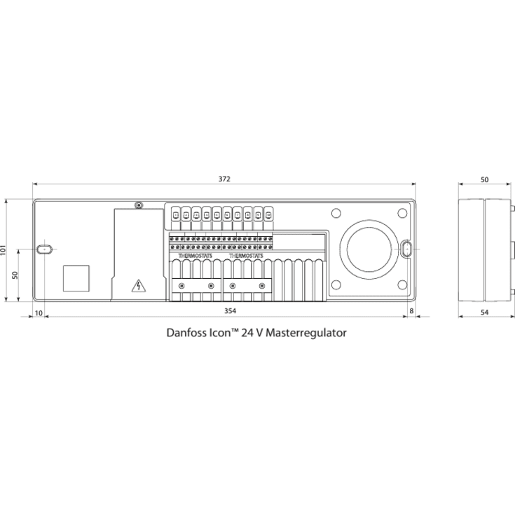 Danfoss Icon  gulvvarme styring, ledningsført, 15 udgange
