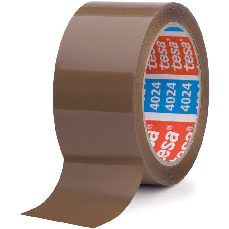 Tesa emballagetape, brun, regulær, 50 mm, 66 meter